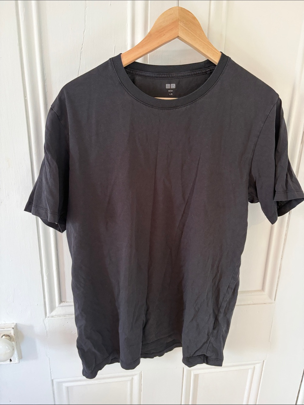 Uniqlo Men's Short Sleeve Crew Neck T-Shirt - Black